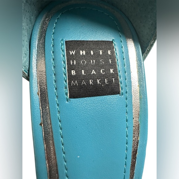 White House Black Market Suede Teal Ankle Strap 3 1/2” Heels , new w tags - Picture 3 of 13
